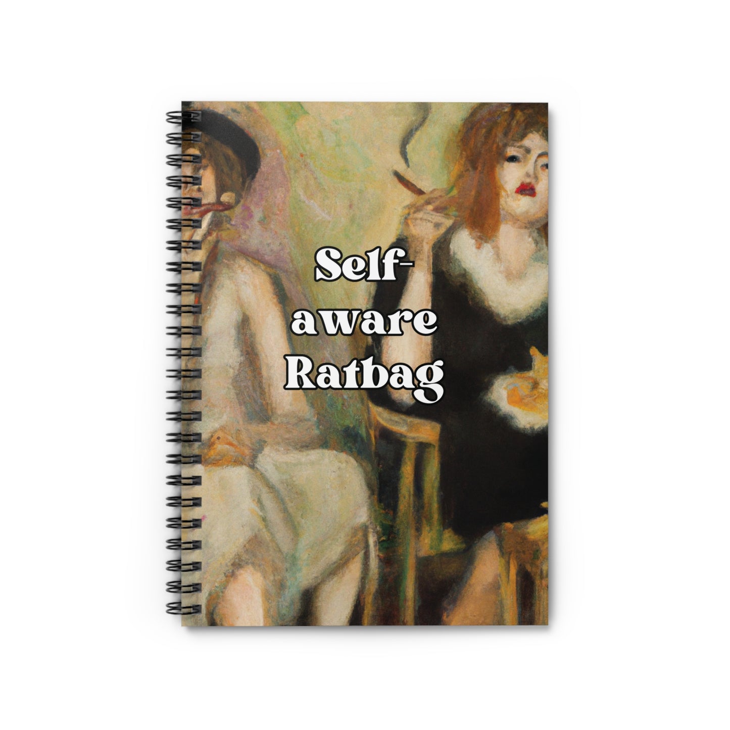Self-aware Ratbag - Ruled Line Notebook