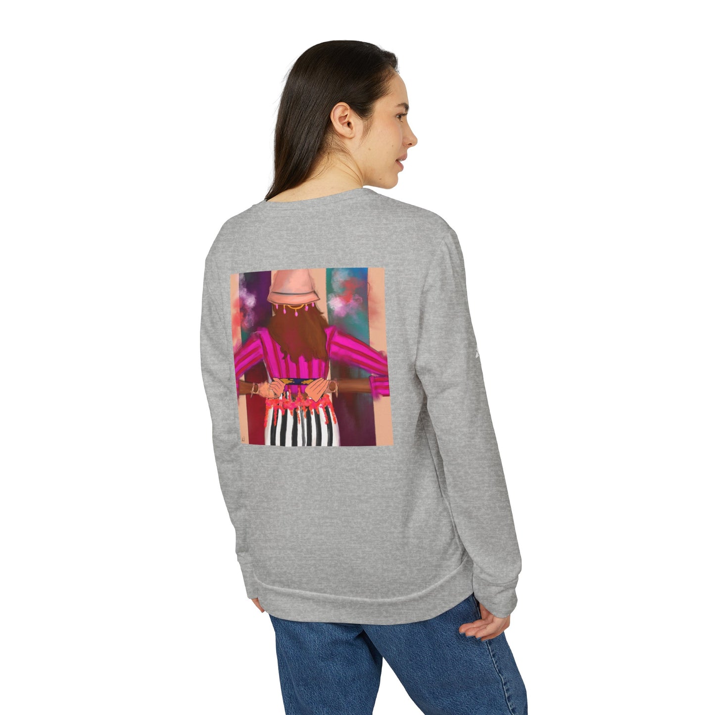 Zenobia - Back Yourself x adidas® Unisex Fleece Crewneck Sweatshirt