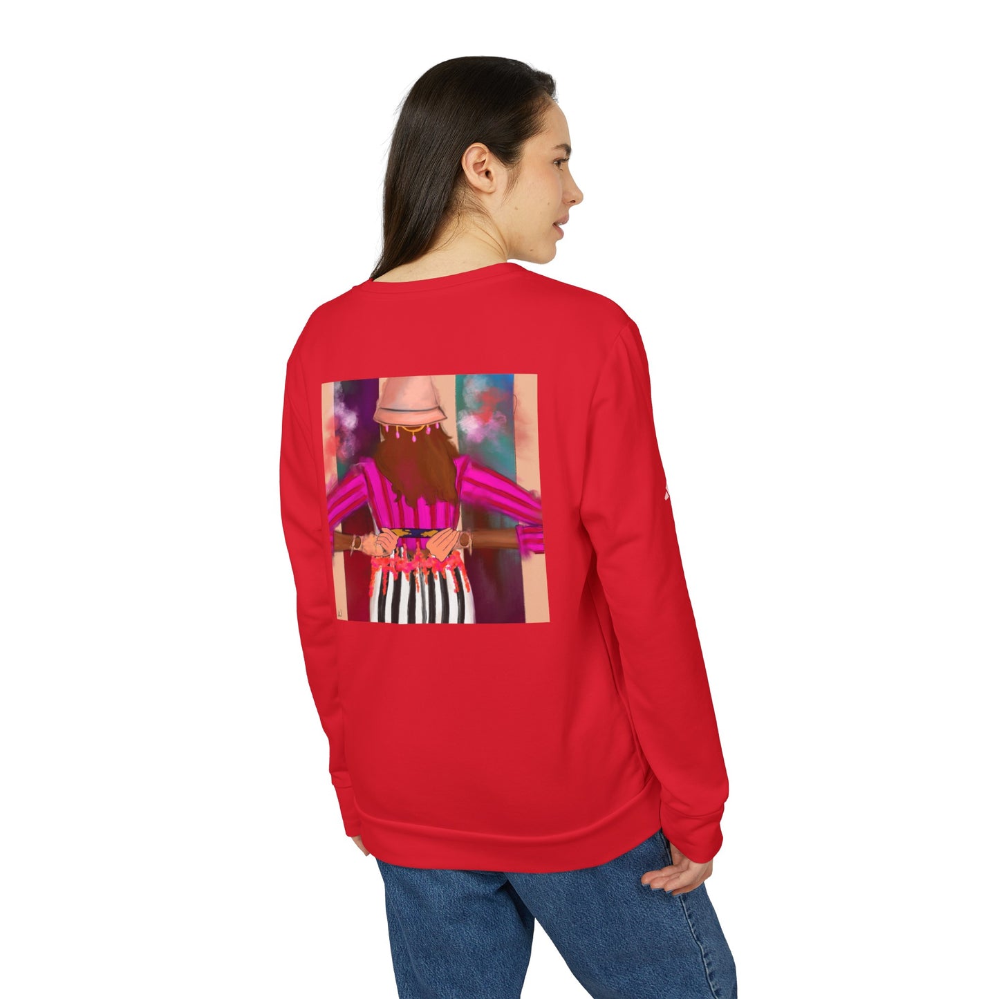 Zenobia - Back Yourself x adidas® Unisex Fleece Crewneck Sweatshirt