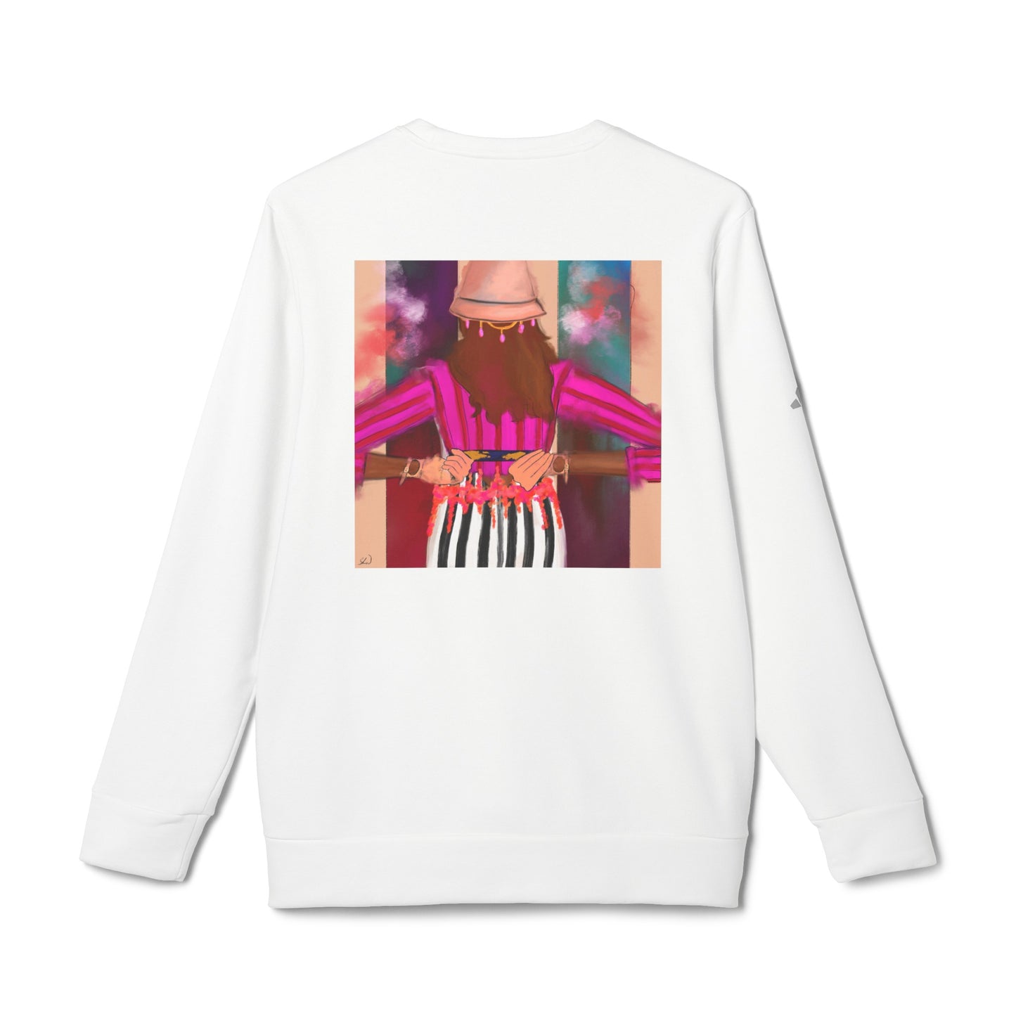 Zenobia - Back Yourself x adidas® Unisex Fleece Crewneck Sweatshirt