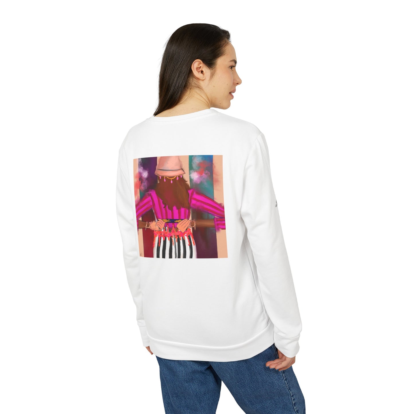 Zenobia - Back Yourself x adidas® Unisex Fleece Crewneck Sweatshirt