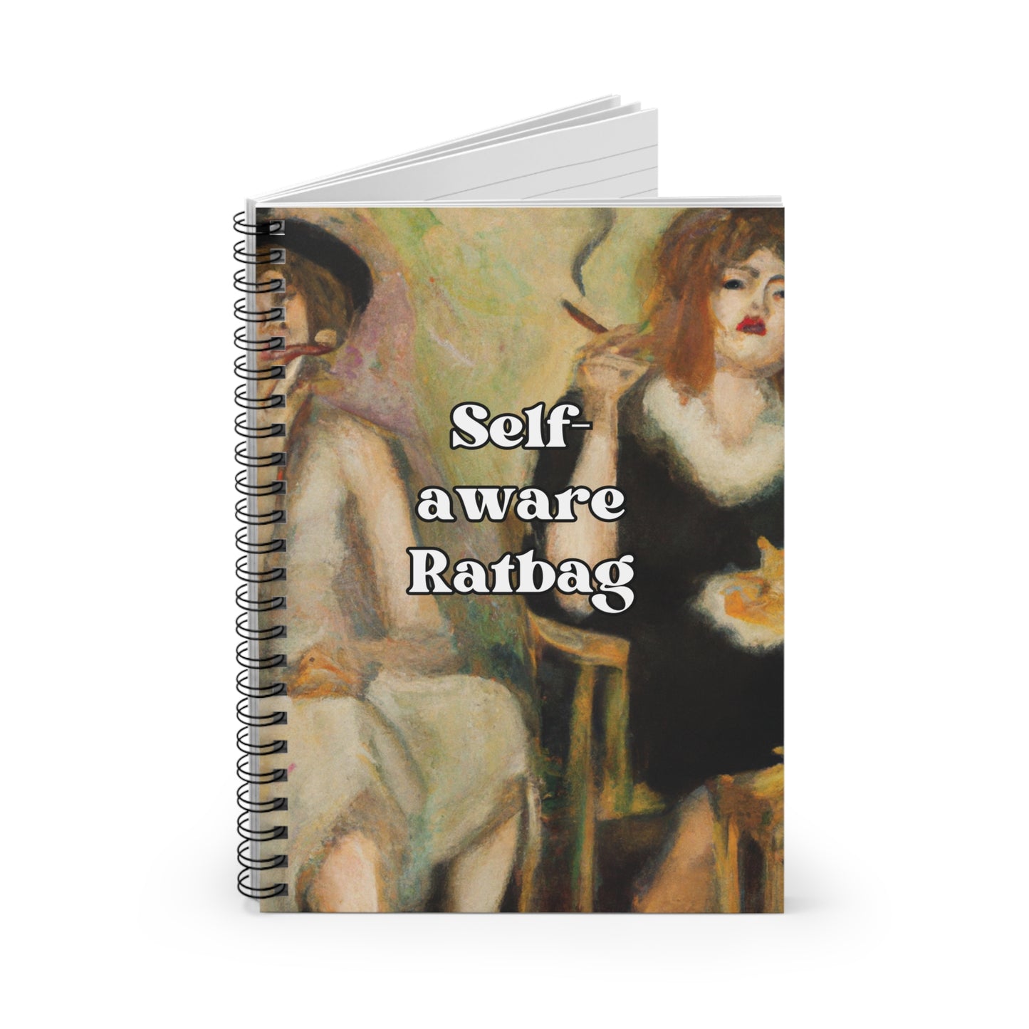 Self-aware Ratbag - Ruled Line Notebook