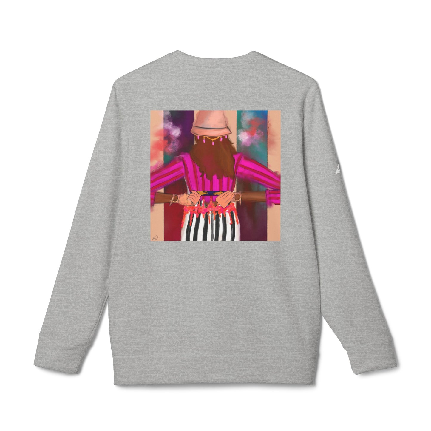 Zenobia - Back Yourself x adidas® Unisex Fleece Crewneck Sweatshirt